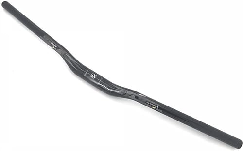 Mountain Bike Handlebar : 700mm Black Carbon Fibre MTB Handlebar 31.8mm MTB Handlebar Extra Long Riser