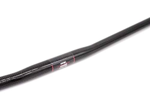 Mountain Bike Handlebar : Bicycle carbon fibre 3K Carbon MTB handlebar 25.4 Long 580-660, 580mm
