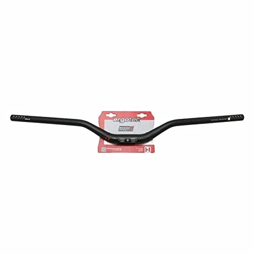 Mountain Bike Handlebar : ergotec Riser Bar Mountain Bike Hanger Aluminium Black Diameter 31.8 mm L 780 mm Lift 50 mm (Homologist Level 6)