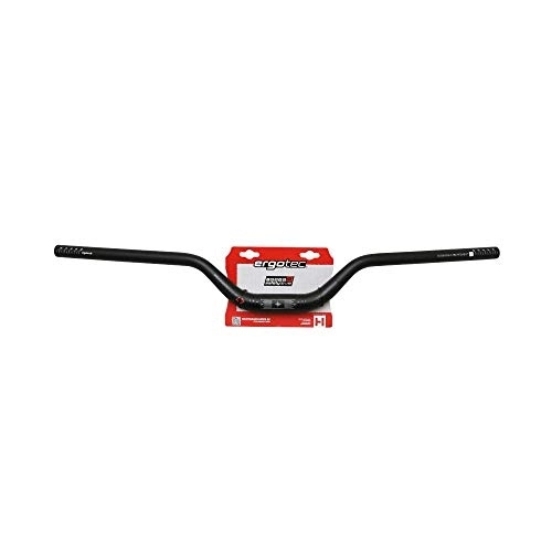 Mountain Bike Handlebar : ergotec Riser Bar Mountain Bike Hanger Aluminium Black Diameter 31.8 mm L 780 mm Lift 70 mm (Homologist Level 6)