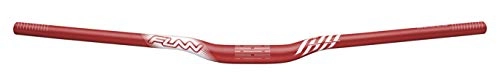 Mountain Bike Handlebar : Full On MTB Handlebar, Bar Clamp 31.8mm, Width 810mm, Alloy Riser Bar for Mountain Bike (Rise 15mm, Red)