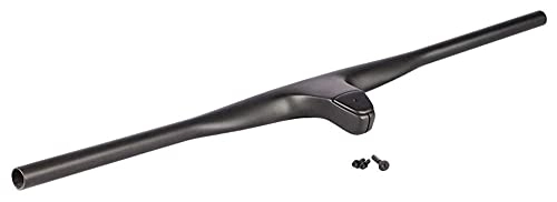 Mountain Bike Handlebar : glusess Carbon Fiber Integrated MTB Bicycle Handlebar Riser -12°Degree Unit 740 Mm Titanium Screw Use MTB XC Cross Country Bike Handlebars (Size : 740x70mm)