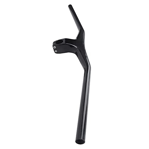 Mountain Bike Handlebar : Integrated Bicycle Handlebar, Mountain Bike Handlebars Ergonomic Design 3K Glossy for Road Bicycle