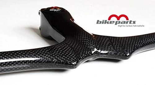 Mountain Bike Handlebar : Mountain bike handlebar with stem, - MTV Carbon 620 x 100 mm 235g.