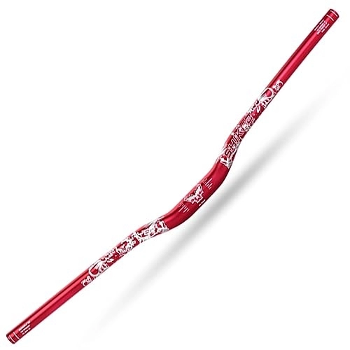 Mountain Bike Handlebar : Mountain Bike Riser Handlebars for BMX DH XC AM FR Just Fits 1-1 / 4 inch / 31.8mm Bike Stems Rise 25mm Length 30.7inches / 780mm Aluminum Alloy Bicycle Bars (Color : Red, Size : 780mm)