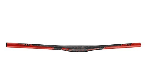 Mountain Bike Handlebar : Token Products MTX Flat Carbon Fiber Mountain Bike Handlebar, 720mm x 31.8, Red