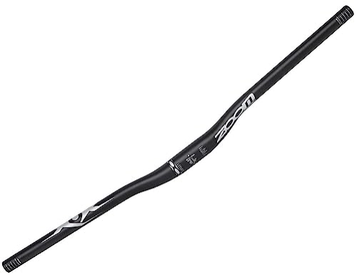 Mountain Bike Handlebar : Unisex 31.8 MTB Riser Handlebar 720mm Geometry Design Lightweight Aluminum Bicycle Bars Rise 20mm Handlebars for Downhill and Enduro Riding DH XC AM (Color : White, Size : 720mm)