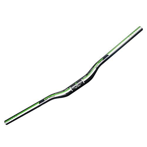 Mountain Bike Handlebar : WJNY Bicycle Handlebars Full Carbon Fiber 3K Green Gloss Multi-Size Swallow / Straight Handlebars, 31.88mm Clamp Diameter for Bicycle Accessories Swallow handle-700mm
