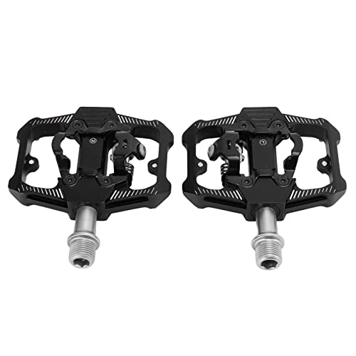 Mountain Bike Pedal : 01 02 015 3 Sealed Bearings Bike Pedal, 3 Sealed Bearings Cleats Pedals Dustproof Stable Universal for Folding Bikes for Mountain Bikes(Black)