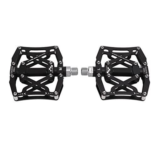 Mountain Bike Pedal : 01 02 015 Bicycle Pedals, Hollow Mountain Bike Pedals Effortless for 9 / 16inch Spindle