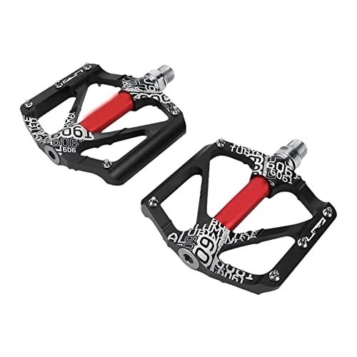 Mountain Bike Pedal : 01 02 015 Mountain Bike Pedal, Mountain Bike Bicycle Pedal Hollow Design Replacement One Pair Ultra Light for Road Bicycle for Mountain Bike(black)