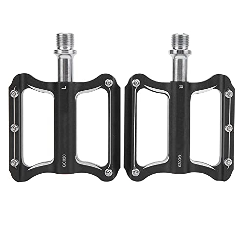 Mountain Bike Pedal : 01 02 015 Non‑Slip Pedals, Mountain Bike Pedals Durable Lightweight CNC Aluminum Alloy Body for Outdoor for Mountain Bikes and Road Bikes
