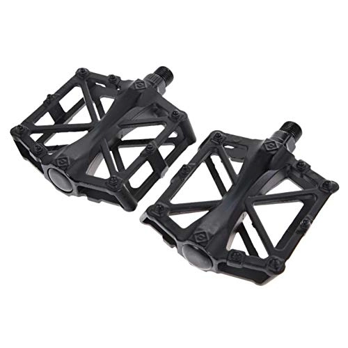 Mountain Bike Pedal : 1 Pair Aluminum Mountain Bike Pedals, MoreChioce Anti-Slip Bicycle Pedals Sealed Design Bike Pedals Cycling Wide Platform Flat Pedals Cycling Bike Parts, Black