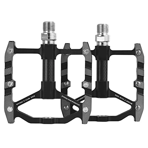 Mountain Bike Pedal : 1 Pair Bike Pedal Nonslip Aluminum Alloy Sealed Bearing Pedals for Mountain Road Bike Accessories