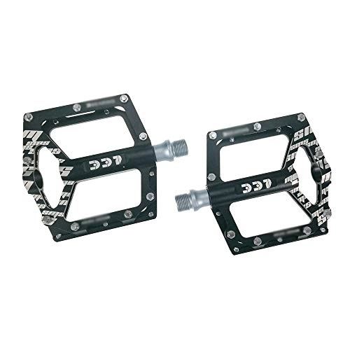 Mountain Bike Pedal : 1 Pair Mountain Bike Pedals, 3 Bearings Non-Slip Bicycle Platform Pedals Aluminum Alloy Lightweight Road Bike Pedals Cycling Pedal for BMX MTB