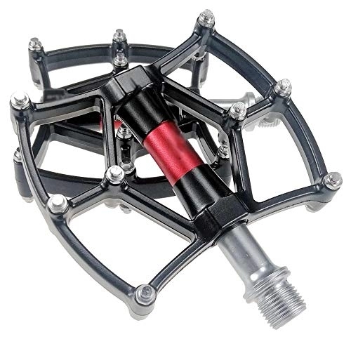Mountain Bike Pedal : 1 Pair Mountain Bike Pedals, 3 Bearings Sturdy Bicycle Platform Pedals Aluminum Alloy Lightweight Road Bike Pedals Cycling Pedal for BMX MTB