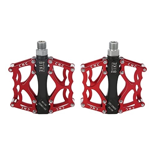 Mountain Bike Pedal : 1 Pair Mountain Bike Pedals, Aluminum Alloy High Speed Bearing Lightweight Non Slip Platform Bicycle Flat Pedals for Travel Cycle Cross Bikes etc