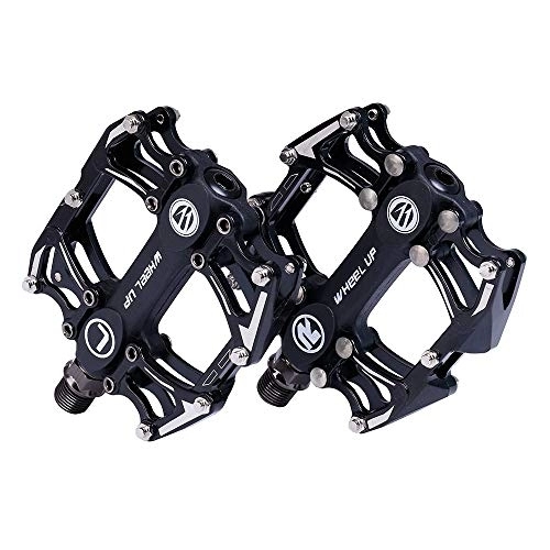 Mountain Bike Pedal : 1 Pair Mountain Bike Pedals, Anti-Skid Bicycle Platform Flat Pedals Aluminum Alloy Bicycle Pedals Ultra Sealed Bearing Pedals Road Bike Pedals