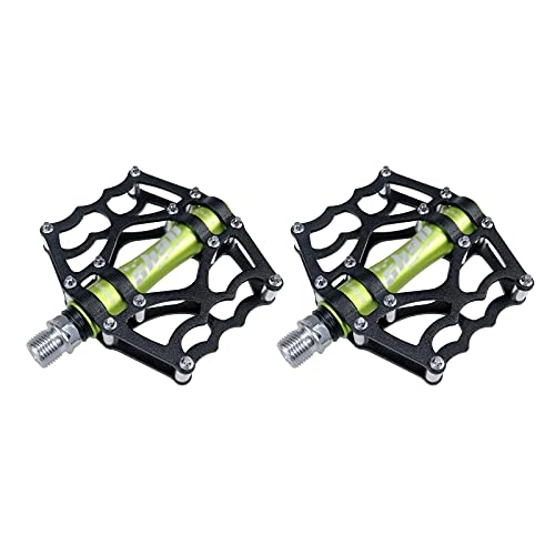 Mountain Bike Pedal : 1pair Bike Pedals, Bicycle Bearing Pedal Mountain Road Bike Pedal 9 / 16 Inch Aluminum Alloy Anti-slip Pedal Bicycle Replacement Parts