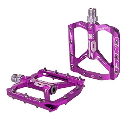 Mountain Bike Pedal : 1Pair MTB Bicycle Cycling Road Mountain Bike Flat Pedals Aluminum Alloy Pedals