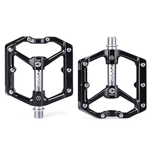 Mountain Bike Pedal : 2 Pcs Bicycle Cycling Bike Pedals Mountain Cycling Bike Pedals Aluminum Anti-Slip Durable Sealed Bearing Axle For Mountain Bike BMX MTB Road Bicycle For Exercise Bike, Spin Bike And Outdoor Bicycles