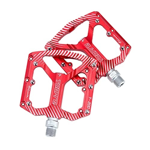 Mountain Bike Pedal : 2 Pcs Bicycle Pedal Mountain Bike Pedal Pedalboards Cycling Pedals Bearing Clipless Pedals Road Flat Pedal Cycling Bike Pedal Cycling Repair Kit Aluminum Alloy Accessories Balance