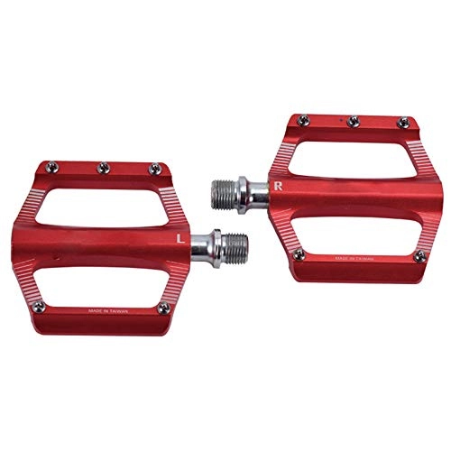 Mountain Bike Pedal : 2 Pcs Mountain Bike Pedal, Aluminum Alloy Wide Bicycle Platform Pedals Ultralight Mtb Bmx Bicycle Cycling Road Bike Hybrid Pedals