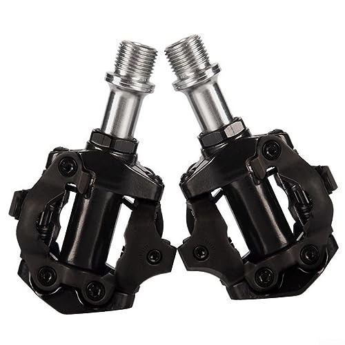 Mountain Bike Pedal : 2Pcs 100 * 36 * 67mm Black Aluminum Alloy Self-locking Pedals For Road Bikes, Shimano SPD Mountain Bike Pedal Systems