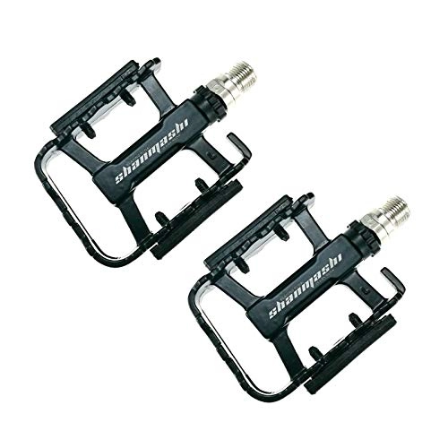 Mountain Bike Pedal : 2PCS Bicycle Cycling Pedals, Aluminum Antiskid Durable Mountain Bike Cycling Pedals Ultra Strong, For MTB, BMX, City And Trekking