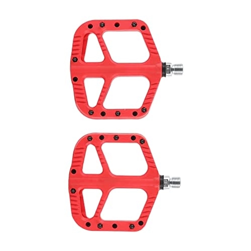 Mountain Bike Pedal : 2x Mountain Bike Pedals Anti-skid Nail Accessories Replacement Lightweight Platform Pedals Cycling Pedals for Mountain Bike, red