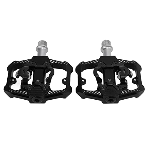Mountain Bike Pedal : 3 Sealed Bearings Bike Pedal, Dustproof Waterproof Sealed 3 Sealed Bearings Cleats Pedals with Hex Wrench for Mountain Bikes for Folding Bikes(Black)