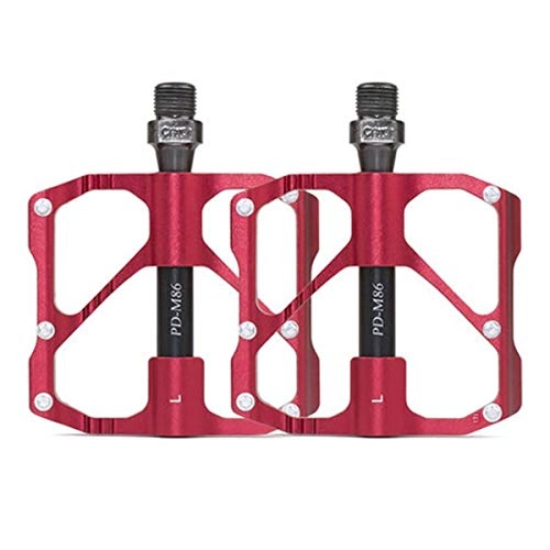 Mountain Bike Pedal : 8HAOWENJU Bicycle Pedals Aluminum Alloy Pedals 2 / Package Comfortable Fhree Colors To Choose From. (Color : Black)