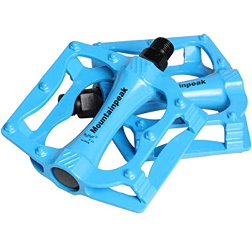 Mountain Bike Pedal : 8HAOWENJU Bicycle Pedals Aluminum Alloy Pedals 2 / Package Comfortable Five Colors To Choose From (Color : Blue)