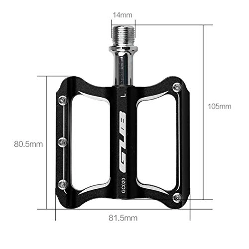 Mountain Bike Pedal : 8HAOWENJU Bicycle Pedals Aluminum Alloy Pedals 2 / Package Comfortable Three Colors Available (Color : Multi-colored)