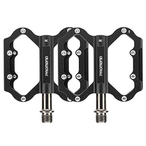 Mountain Bike Pedal : 8HAOWENJU Bicycle Pedals Aluminum Alloy Pedals 2 / Package Comfortable Three Colors To Choose From. (Color : Black)