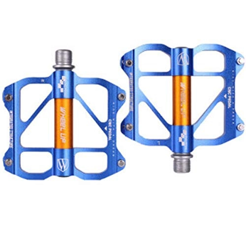 Mountain Bike Pedal : 8HAOWENJU Bicycle Pedals Aluminum Alloy Pedals 2 / Package Comfortable Three Colors To Choose From (Color : Blue)