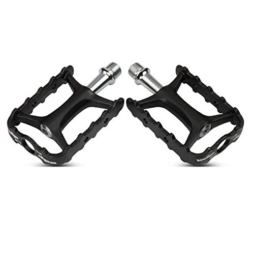 Mountain Bike Pedal : 8HAOWENJU Bicycle Pedals Permanent Mountain Bike Pedals, Pedals Accessories Road Commuter Universal Small Bicycle Lock Pedals Easy To Install (Color : Silver)