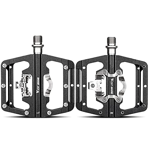 Mountain Bike Pedal : A / A MOTINGDI 1 pair of mountain bike road bike bearing pedal without clamp dual purpose bicycle pedal riding accessories