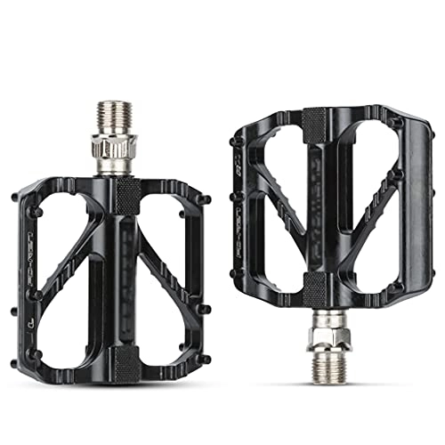 Mountain Bike Pedal : AAADRESSES Road Bike Riding Pedals, Bicycle Aluminum Alloy Non Slip Pedals, Mountain Bike Quick Release Pedals, Bicycle Accessories