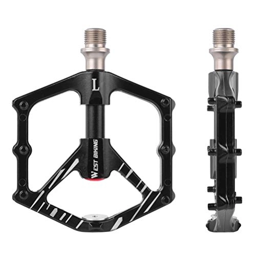 Mountain Bike Pedal : Abaodam 1 Pair Bicycle Flat Pedal Mountain Road Bicycle Pedals Bike Pedal Aluminium Alloy Wheel Pedal for MTB Road Bike Bicycle Travel Cycle Riding Accessories