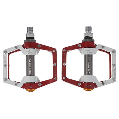 Mountain Bike Pedal : Abaodam 1 Pair Road Bike Pedals Mountain Bicycles Flat Pedals Aluminum Alloy Pedal