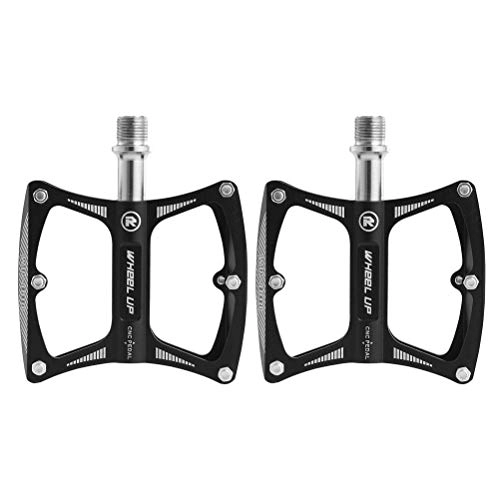 Mountain Bike Pedal : Abaodam 1Pai' r of Aluminum Alloy Pedal Practical Mountain Bike Pedal Non- Slip Platform Flat Pedal for Outside Outdoor (Black)