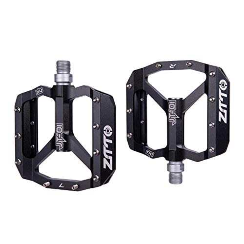 Mountain Bike Pedal : Abcidubxc 1 Pair MTB Bicycle Road Mountain Bike Flat Pedals Aluminium Alloy Ultra Axle Sealed Beared Pedals