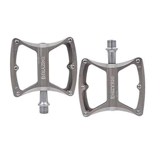 Mountain Bike Pedal : ABOOFAN Bicycle Pedals, Bike Cycling Pedals Non- Slip Mountain Bike Pedals Road, Silver