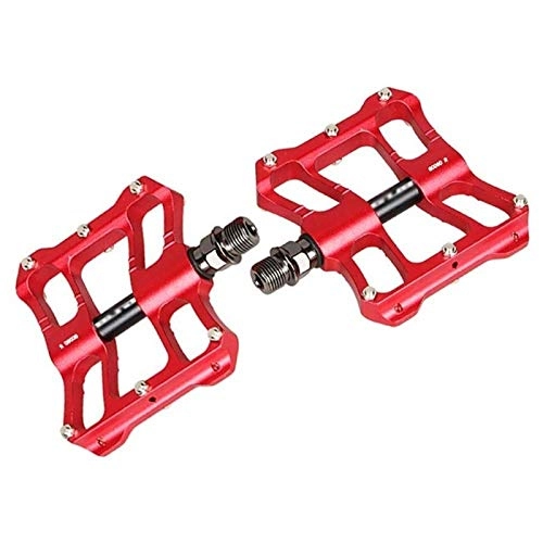 Mountain Bike Pedal : Adesign Bike Pedals, New Aluminum Alloy Mountain Road Bike Hybrid Pedals, Anti Skid Durable Bicycle Cycling Pedals