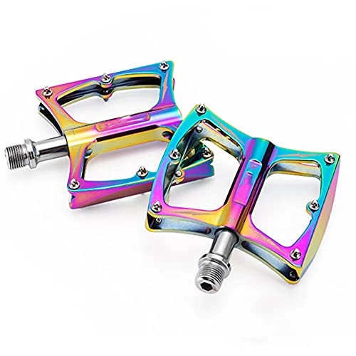 Mountain Bike Pedal : AHGSGG Mountain Bike Pedals, Aluminum Alloy Pedals with Non-Slip Spikes, Suitable for Outdoor Activities, for Mountain Bikes, Road Bikes and Folding Bikes