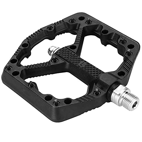 Mountain Bike Pedal : AHGSGG Pedals with Chrome-Molybdenum Steel Bearings and Nylon Materials, Mountain Bike Pedals with Cleats, Suitable for Bicycles, Mountain Bikes and Folding Bikes