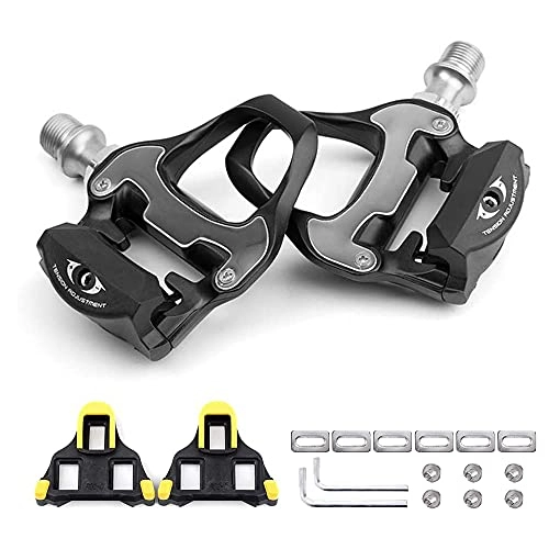 Mountain Bike Pedal : AIHANCH Bike Pedals Bike Road Pedals Lightweight Bicycle Platform Pedals Aluminum Alloy Road Bike Pedals with Bike Cleats for Shimano SPD-SL System