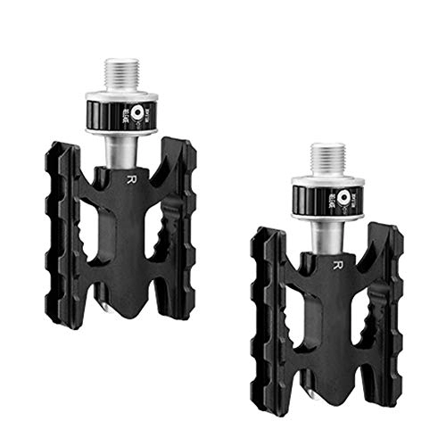 Mountain Bike Pedal : AIHOUSE Bike Pedals Aluminum Alloy Quick Release Non-Slip Cycling Accessories Part Suitable for Mountain Road Folding Bicycles, B