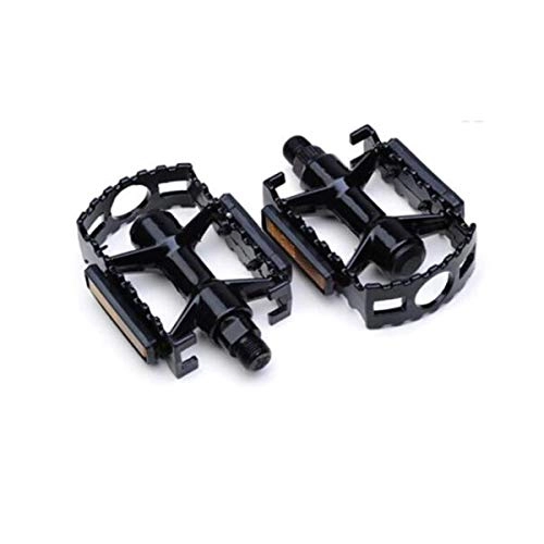 Mountain Bike Pedal : Allamp Bike Pedal, 9 / 16 Inch Bicycle Pedal For Mountain Cycling Road Bicycles Pure Metal Texture - Black The latest style, and durable Accessories